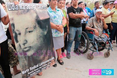 pobladores recuerdan a Ligia Maradiaga