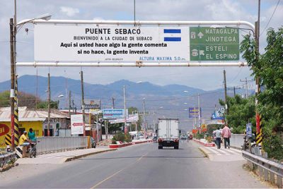 Entrance to the town of Sébaco