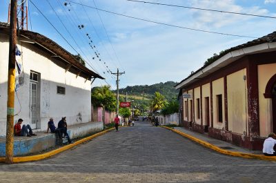 Traditionelle Straßen und Häuser