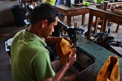 Elaboración de zapatos Balo