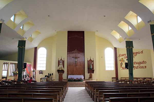 Inside the Santiago Apóstol Parish