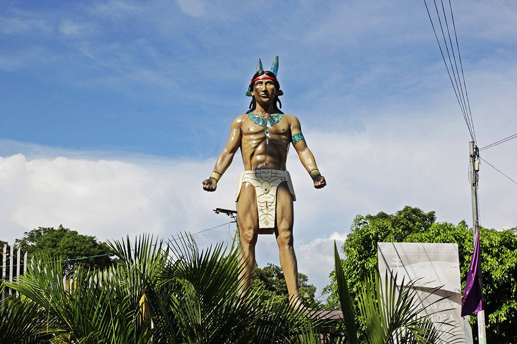 Escultura del Cacique Nicarao_sanjorge_infog1